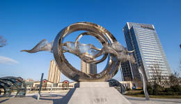 sculpture making stainless steel city decoration sculpture