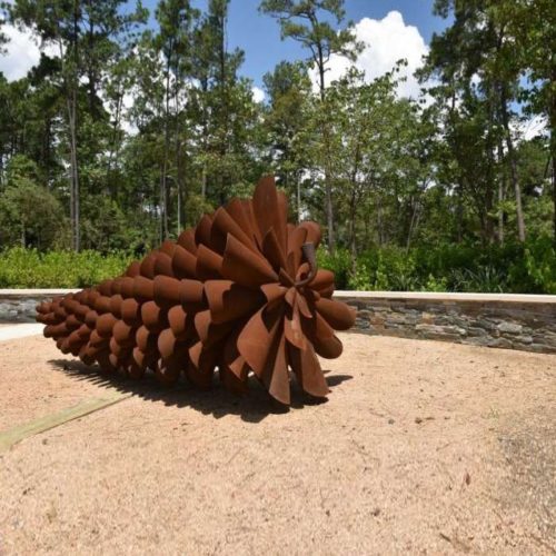 Tree Leaves Corten Steel Sculpture