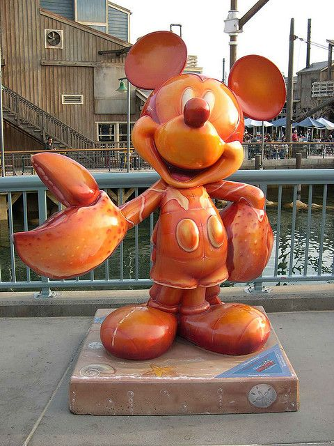 fiberglass mickey mouse sculpture
