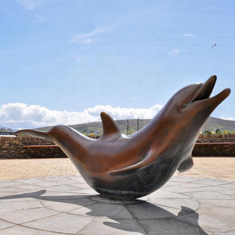dolphin statue