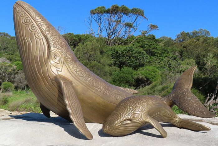 whale statues