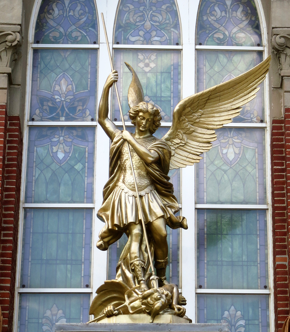 Saint Michael church sculpture