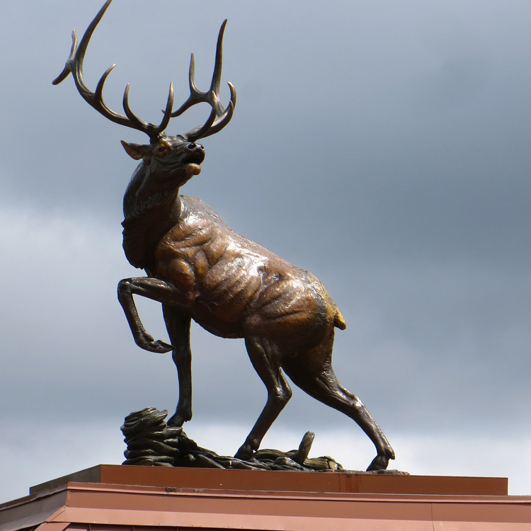 art brut animal of elk sculpture