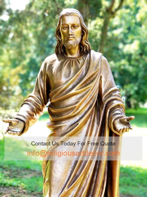 bronze Jesus statue