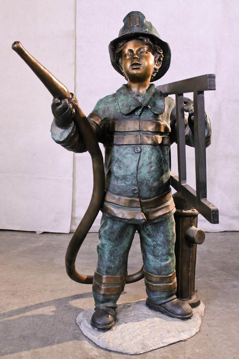 firefighter statue