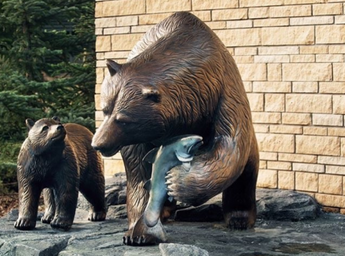 giant bear statues
