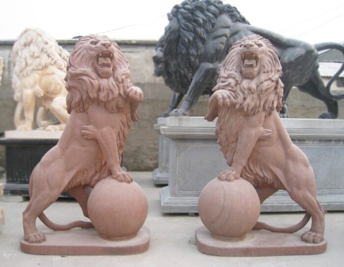 hot sale stone lion sculptures
