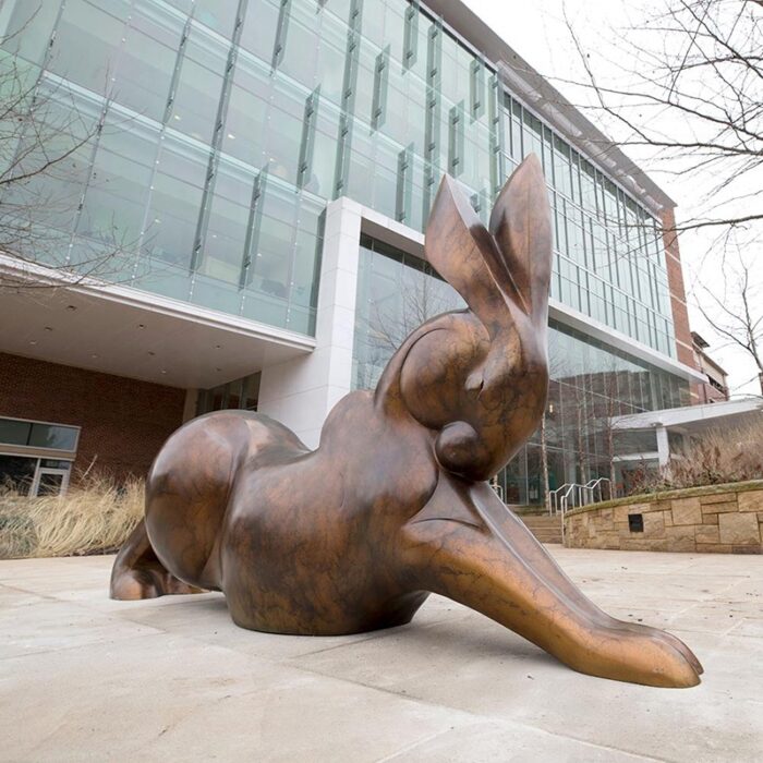 large rabbit sculpture