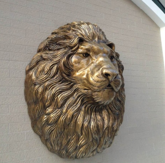 lion head statue