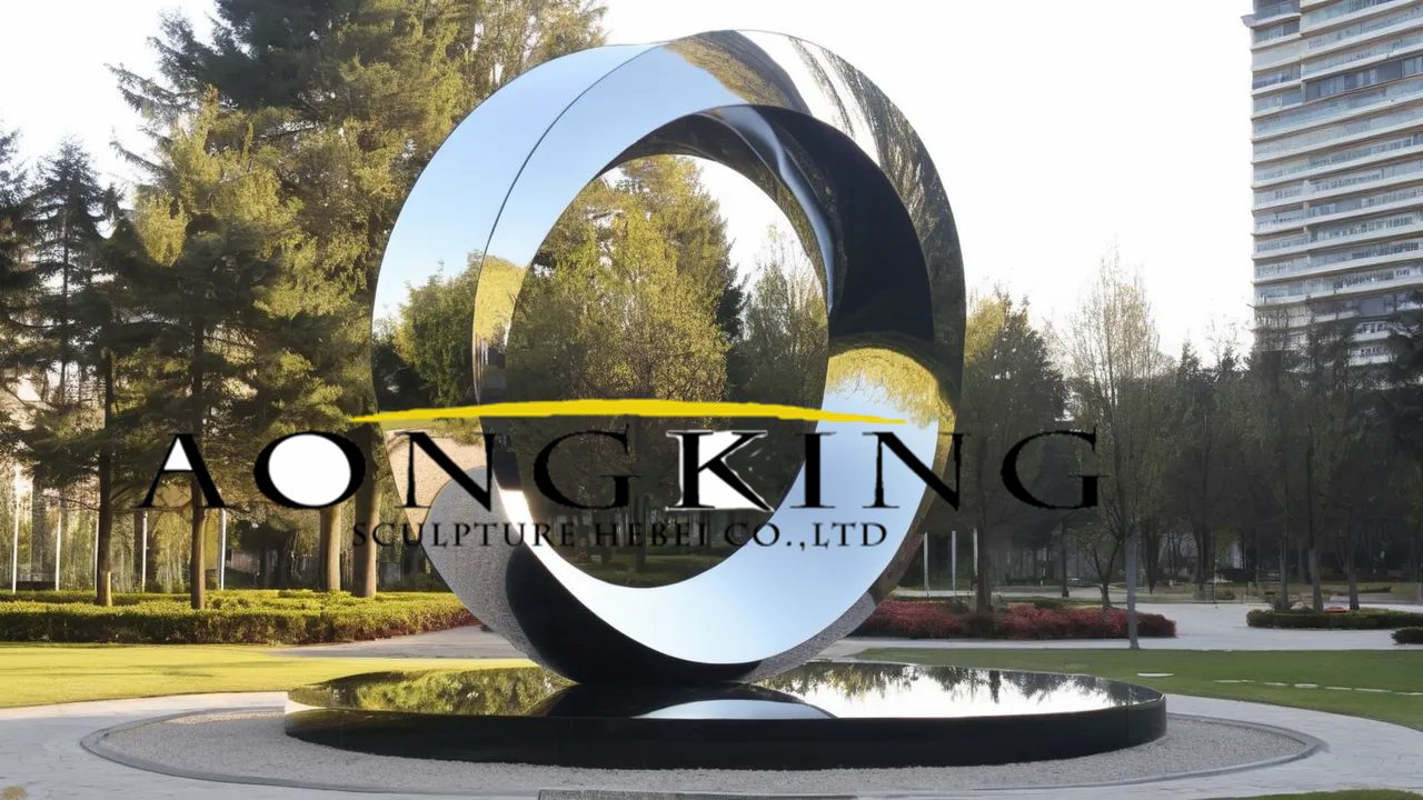 Large Ring Stainless Steel Modern Art Statue