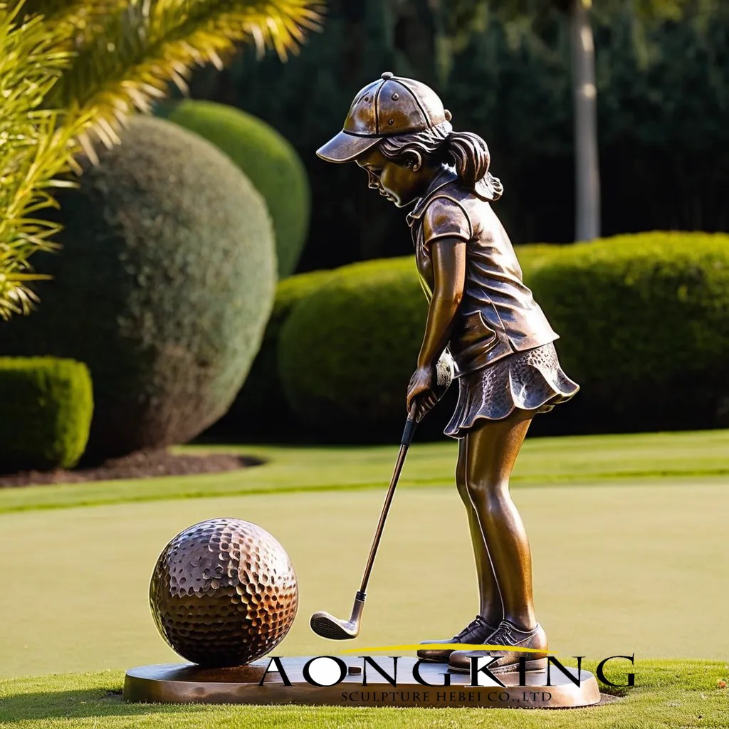 golf garden statue