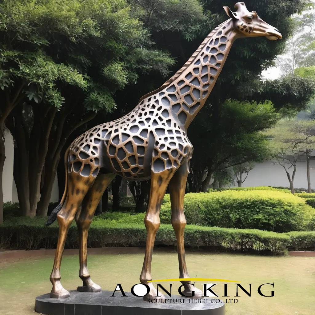 large giraffe statue