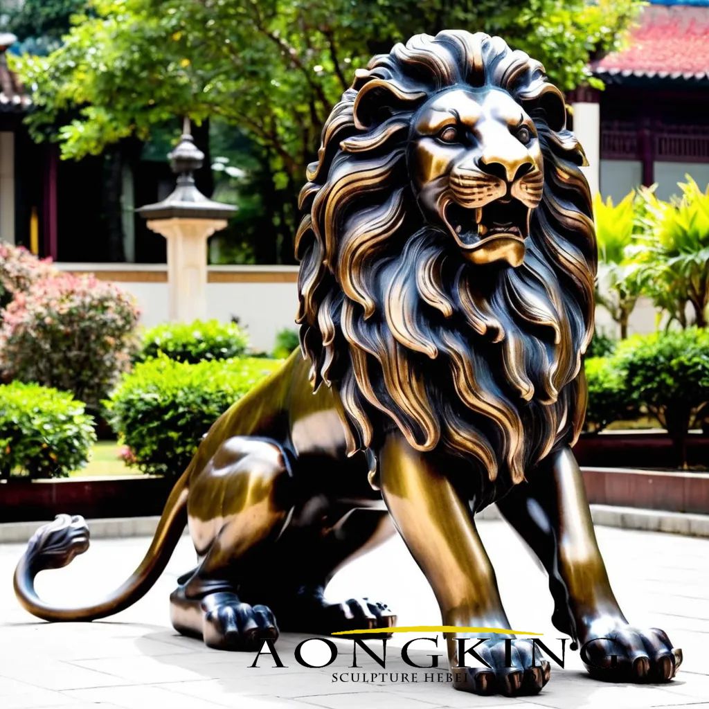 lion sculpture outdoor