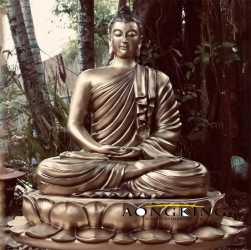 Lotus Position Meditation Buddha statue bronze from Aongking