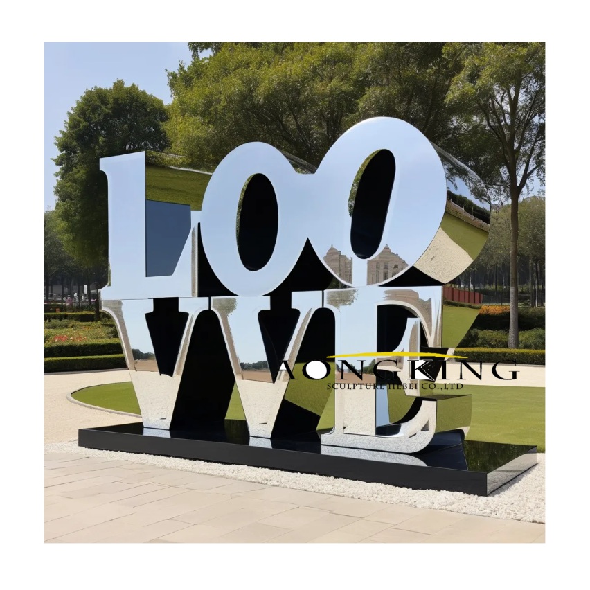 Eco Park Creative Letters "Love" Metal Artwork Near Me stainless steel