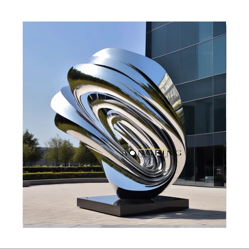 bold-innovative-tiered-swirl-metal-outdoor-sculpture-stainless-steel