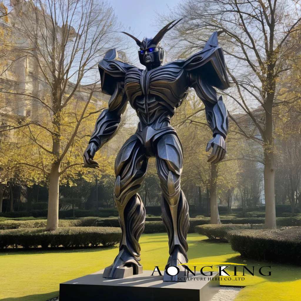 Garden Decor Bronze Robot Mode Optimus Prime Transformer Statue